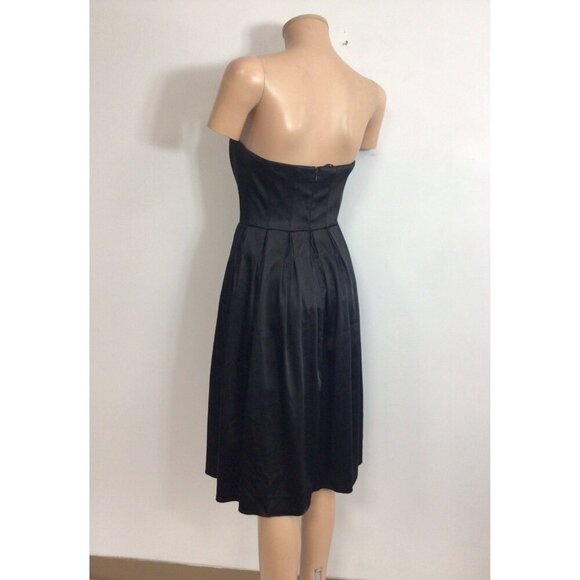 Calvin Klein Strapless Satin Dress Womens 2 - Picture 3 of 11